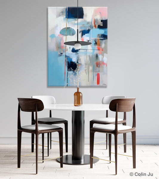 Large Wall Paintings for Bedroom, Contemporary Abstract Paintings on Canvas, Oversized Abstract Wall Art Paintings, Original Abstract Art-Silvia Home Craft