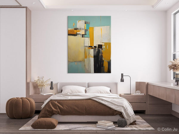 Oversized Abstract Wall Art Paintings, Original Modern Artwork, Large Wall Art Painting for Bedroom, Contemporary Acrylic Painting on Canvas-Silvia Home Craft