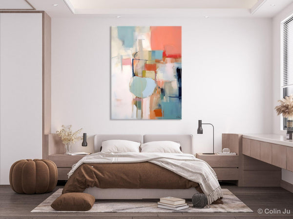 Large Modern Paintings, Original Abstract Canvas Art, Large Wall Painting for Bedroom, Hand Painted Canvas Art, Acrylic Painting on Canvas-Silvia Home Craft