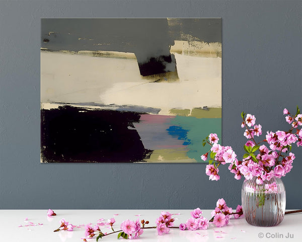 Abstract Landscape Paintings, Modern Wall Art for Living Room, Landscape Acrylic Paintings, Original Abstract Abstract Painting on Canvas-Silvia Home Craft