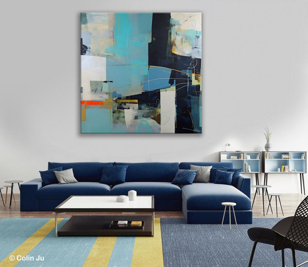 Original Abstract Wall Art, Contemporary Canvas Art, Simple Canvas Paintings, Large Abstract Art for Bedroom, Modern Acrylic Art for Sale-Silvia Home Craft