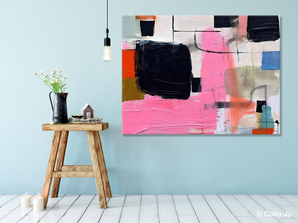 Contemporary Painting on Canvas, Extra Large Wall Art Paintings, Simple Canvas Art, Original Canvas Art for sale, Simple Abstract Paintings-Silvia Home Craft
