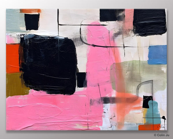 Contemporary Painting on Canvas, Extra Large Wall Art Paintings, Simple Canvas Art, Original Canvas Art for sale, Simple Abstract Paintings-Silvia Home Craft