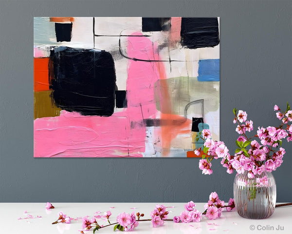 Contemporary Painting on Canvas, Extra Large Wall Art Paintings, Simple Canvas Art, Original Canvas Art for sale, Simple Abstract Paintings-Silvia Home Craft