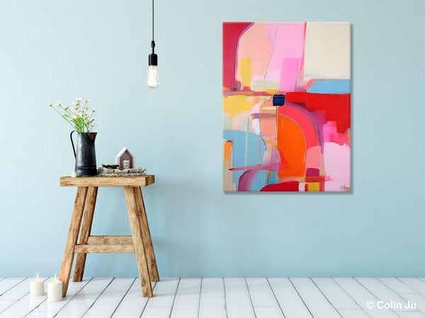 Contemporary Abstract Paintings on Canvas, Oversized Abstract Wall Art Paintings, Large Wall Paintings for Bedroom, Original Abstract Art-Silvia Home Craft