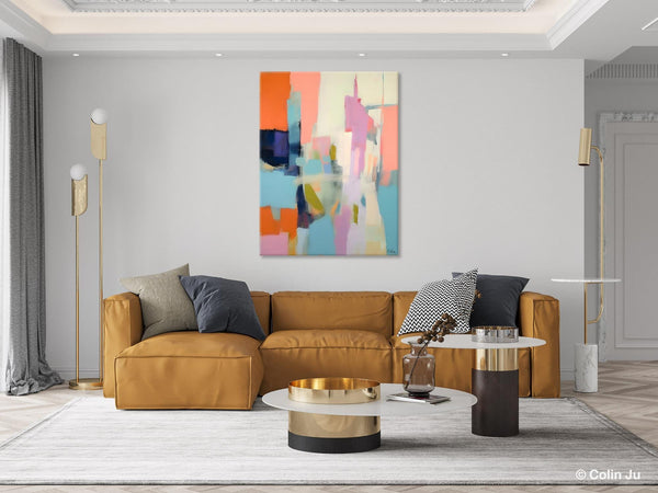 Large Modern Canvas Art for Bedroom, Original Wall Art Paintings, Large Paintings for Sale, Hand Painted Canvas Art, Acrylic Art on Canvas-Silvia Home Craft