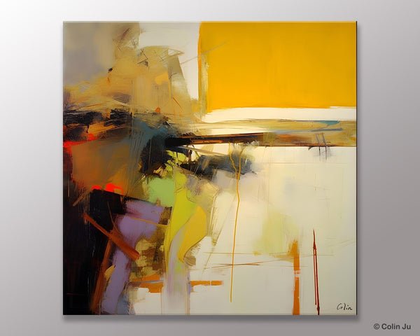 Large Abstract Art for Bedroom, Modern Acrylic Art, Modern Original Abstract Art, Simple Canvas Paintings for Sale, Contemporary Canvas Art-Silvia Home Craft
