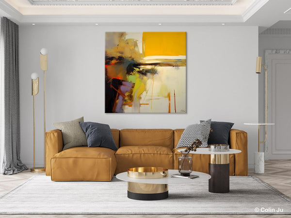 Large Abstract Art for Bedroom, Modern Acrylic Art, Modern Original Abstract Art, Simple Canvas Paintings for Sale, Contemporary Canvas Art-Silvia Home Craft