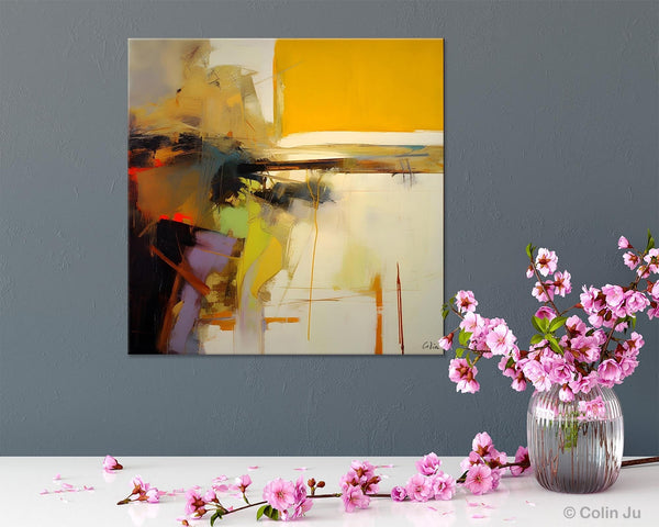 Large Abstract Art for Bedroom, Modern Acrylic Art, Modern Original Abstract Art, Simple Canvas Paintings for Sale, Contemporary Canvas Art-Silvia Home Craft