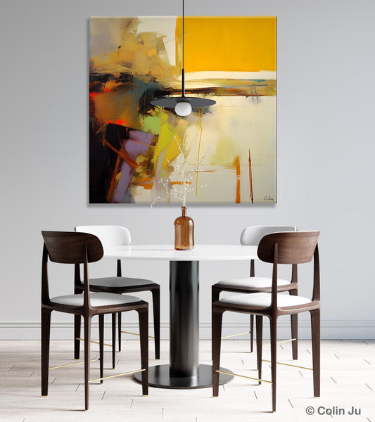 Large Abstract Art for Bedroom, Modern Acrylic Art, Modern Original Abstract Art, Simple Canvas Paintings for Sale, Contemporary Canvas Art-Silvia Home Craft