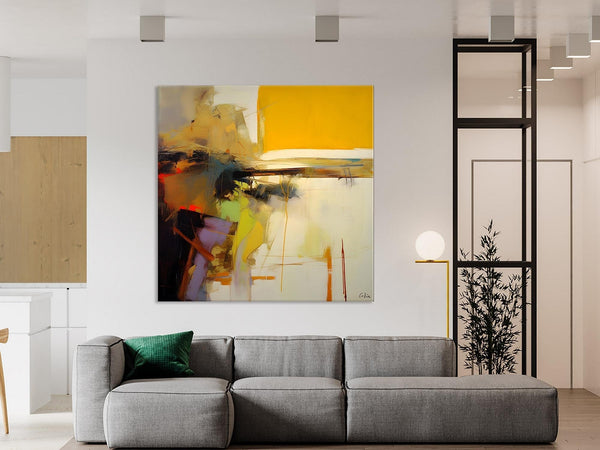 Large Abstract Art for Bedroom, Modern Acrylic Art, Modern Original Abstract Art, Simple Canvas Paintings for Sale, Contemporary Canvas Art-Silvia Home Craft