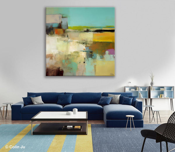 Original Modern Abstract Art for Bedroom, Extra Large Canvas Paintings for Living Room, Abstract Wall Art for Sale, Simple Modern Art-Silvia Home Craft