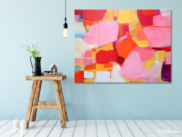 Original Modern Artwork, Large Wall Art Painting for Bedroom, Oversized Abstract Wall Art Paintings, Contemporary Acrylic Painting on Canvas-Silvia Home Craft