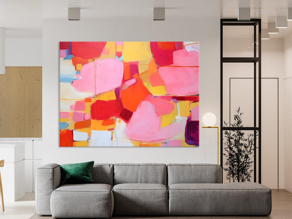 Original Modern Artwork, Large Wall Art Painting for Bedroom, Oversized Abstract Wall Art Paintings, Contemporary Acrylic Painting on Canvas-Silvia Home Craft
