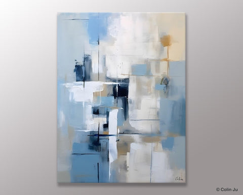 Hand Painted Acrylic Painting on Canvas, Large Modern Canvas Art, Original Abstract Art Paintings, Large Wall Art Painting for Dining Room-Silvia Home Craft