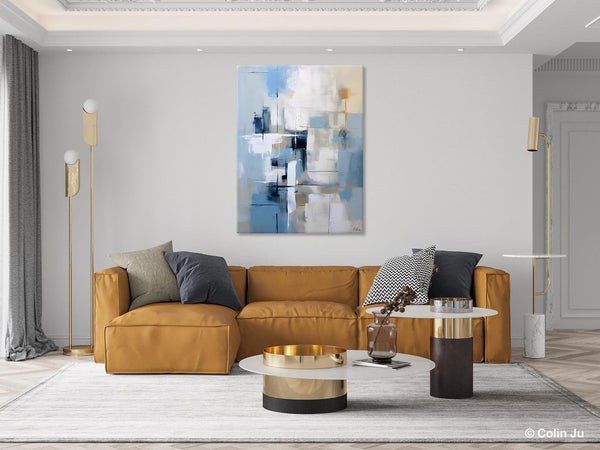 Hand Painted Acrylic Painting on Canvas, Large Modern Canvas Art, Original Abstract Art Paintings, Large Wall Art Painting for Dining Room-Silvia Home Craft