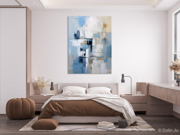 Hand Painted Acrylic Painting on Canvas, Large Modern Canvas Art, Original Abstract Art Paintings, Large Wall Art Painting for Dining Room-Silvia Home Craft