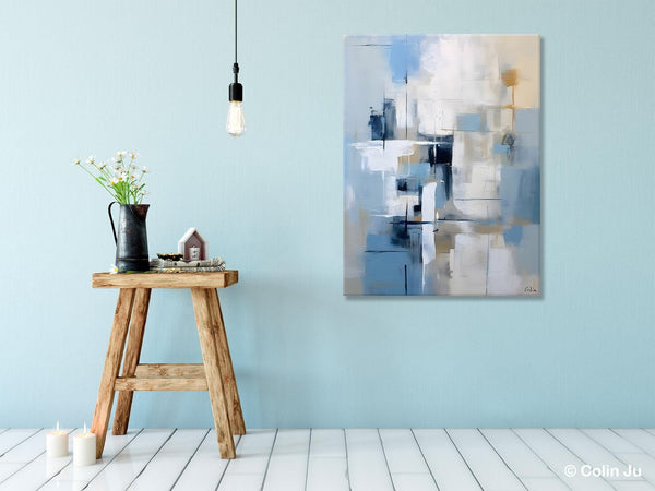 Hand Painted Acrylic Painting on Canvas, Large Modern Canvas Art, Original Abstract Art Paintings, Large Wall Art Painting for Dining Room-Silvia Home Craft