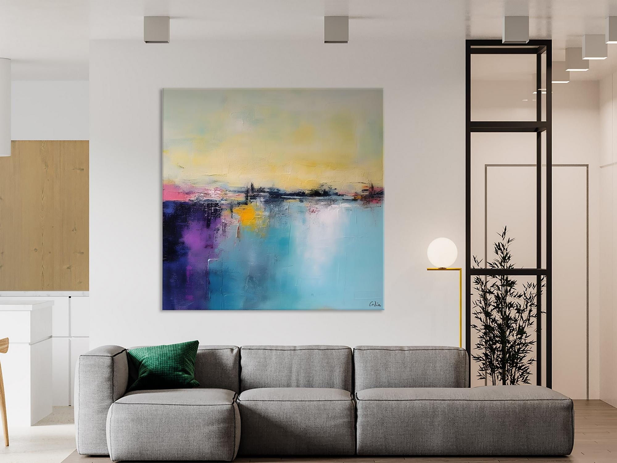 Original Abstract Wall Art, Simple Canvas Art, Large Canvas Paintings for Living Room, Large Abstract Artwork, Modern Acrylic Art for Sale-Silvia Home Craft
