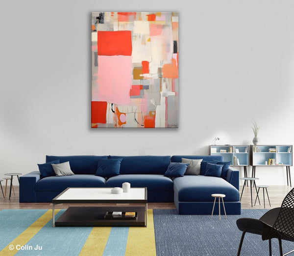 Original Wall Art Paintings, Large Paintings for Sale, Large Modern Canvas Art for Bedroom, Hand Painted Canvas Art, Acrylic Art on Canvas-Silvia Home Craft