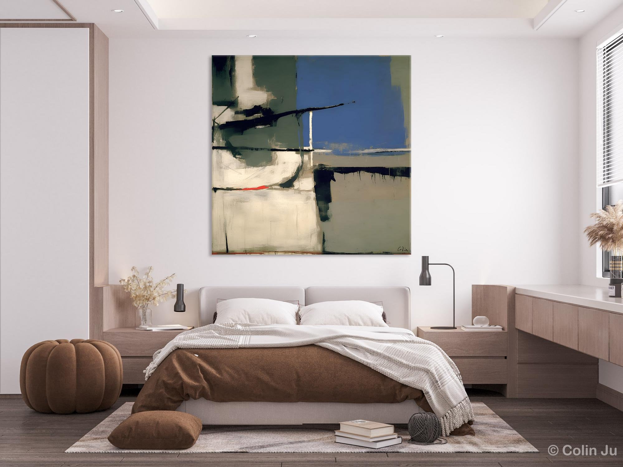 Original Abstract Art for Living Room, Contemporary Wall Art on Canvas, Extra Large Abstract Art for Bedroom, Modern Acrylic Art for Sale-Silvia Home Craft