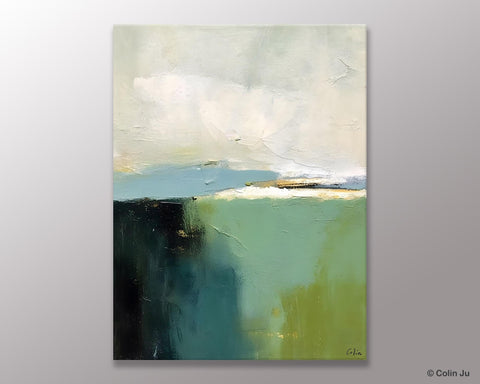 Simple Modern Wall Art, Oversized Contemporary Acrylic Paintings, Original Abstract Paintings, Extra Large Canvas Painting for Living Room-Silvia Home Craft
