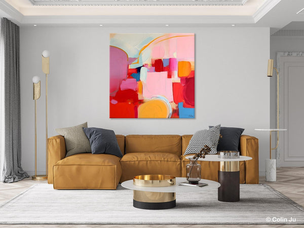 Large Abstract Art for Bedroom, Original Abstract Wall Art, Modern Canvas Paintings, Simple Modern Acrylic Artwork, Contemporary Canvas Art-Silvia Home Craft