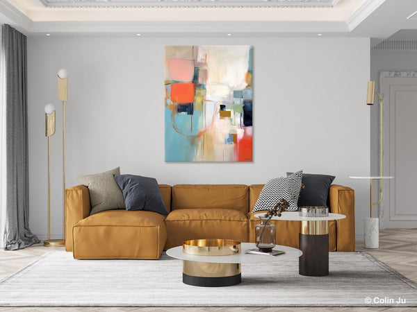 Large Wall Paintings for Bedroom, Original Abstract Art, Contemporary Abstract Paintings on Canvas, Oversized Abstract Wall Art Paintings-Silvia Home Craft