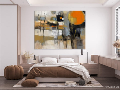 Large Wall Art Painting for Bedroom, Oversized Abstract Wall Art Paintings, Original Modern Artwork, Contemporary Acrylic Painting on Canvas-Silvia Home Craft