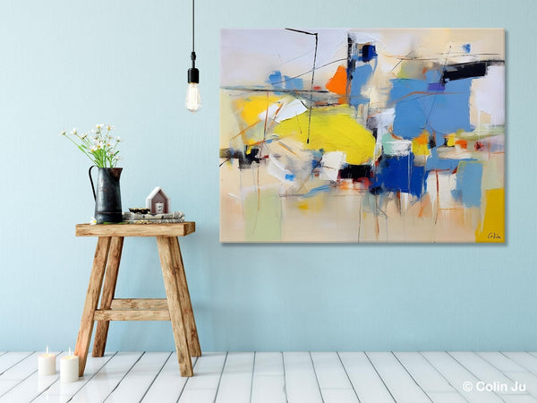 Large Canvas Art for Sale, Original Abstract Art Paintings, Hand Painted Canvas Art, Acrylic Painting on Canvas, Large Painting for Bedroom-Silvia Home Craft