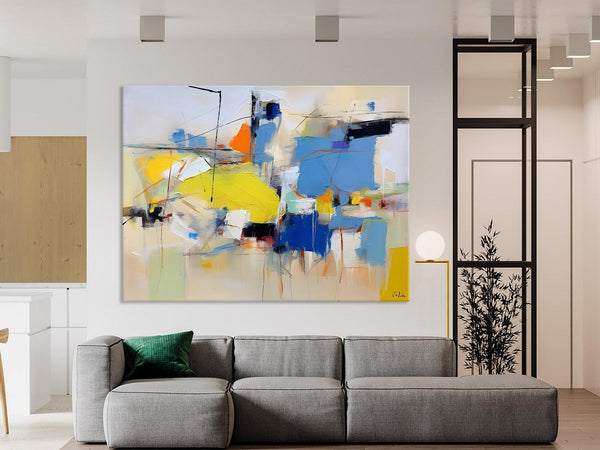 Large Canvas Art for Sale, Original Abstract Art Paintings, Hand Painted Canvas Art, Acrylic Painting on Canvas, Large Painting for Bedroom-Silvia Home Craft
