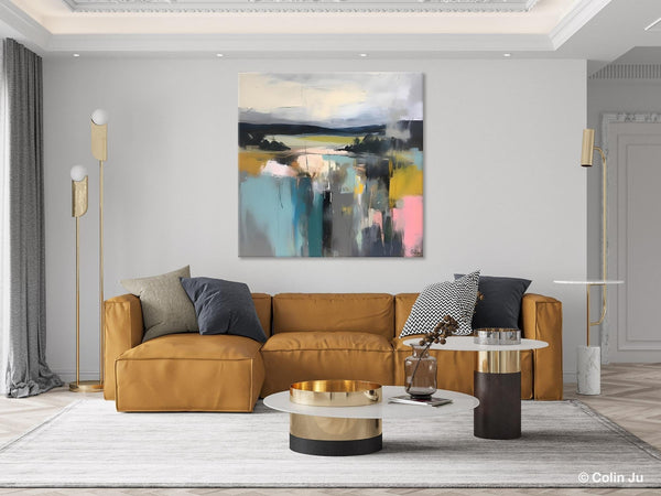 Contemporary Canvas Art, Original Modern Wall Art, Modern Acrylic Artwork, Modern Canvas Paintings, Large Abstract Painting for Bedroom-Silvia Home Craft