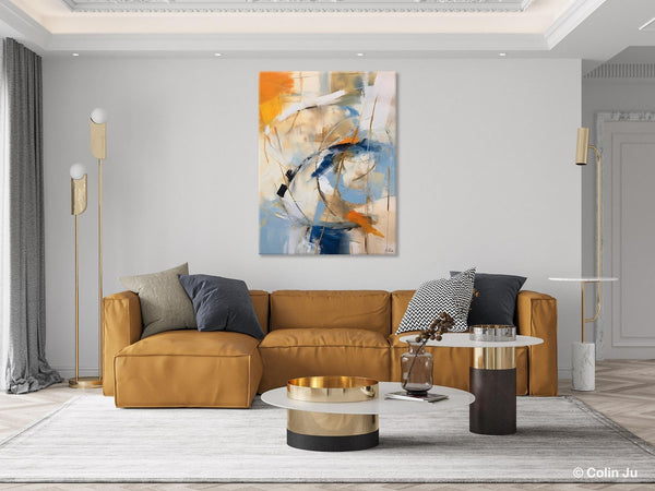 Modern Acrylic Paintings, Large Paintings for Living Room, Contemporary Wall Art Paintings, Hand Painted Canvas Art, Original Abstract Art-Silvia Home Craft
