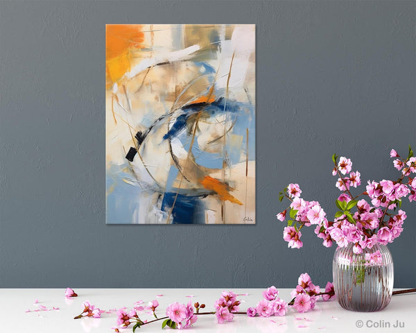 Modern Acrylic Paintings, Large Paintings for Living Room, Contemporary Wall Art Paintings, Hand Painted Canvas Art, Original Abstract Art-Silvia Home Craft