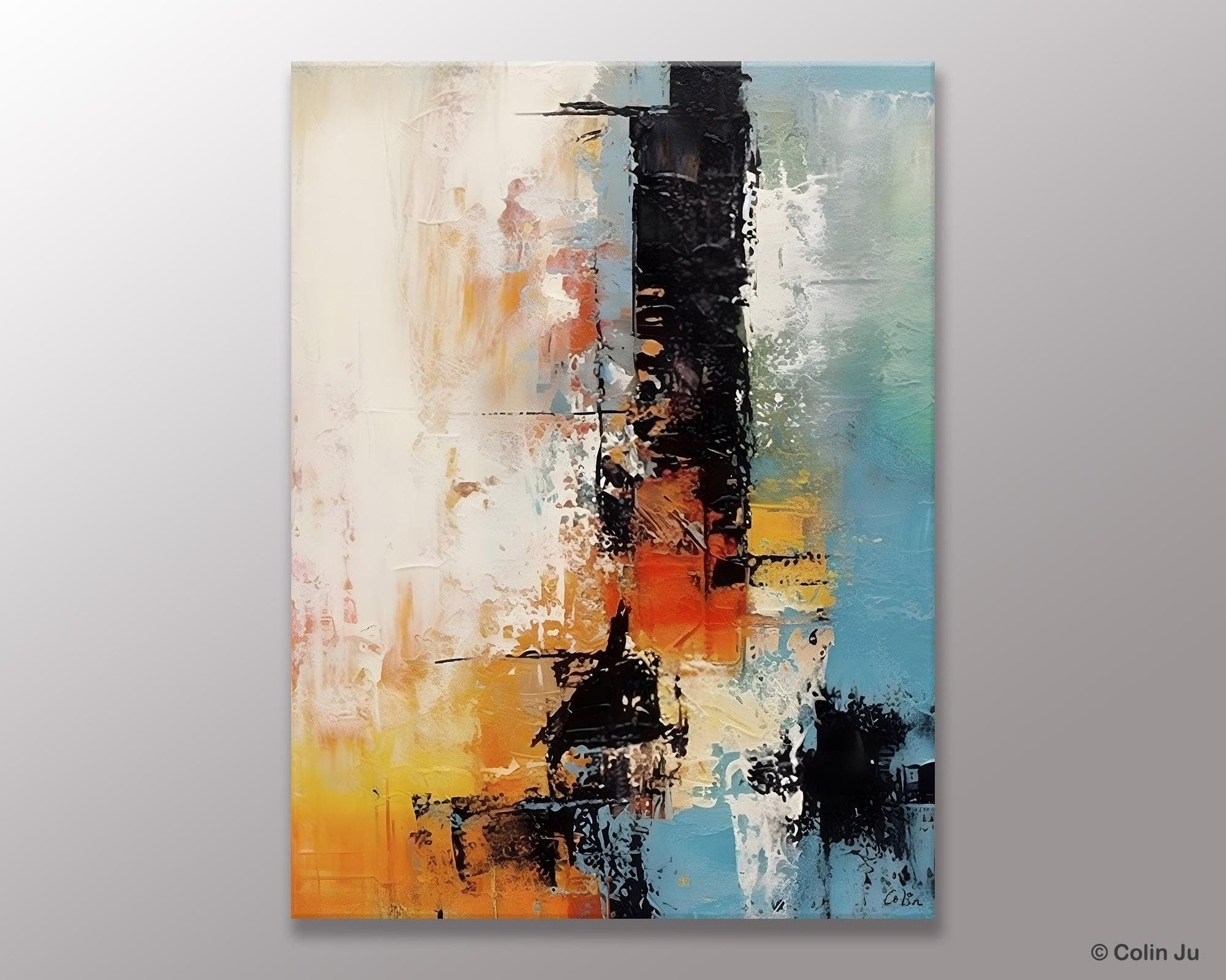 Contemporary Wall Art Paintings, Hand Painted Canvas Art, Original Abstract Art, Modern Acrylic Paintings, Large Paintings for Living Room-Silvia Home Craft