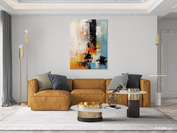 Contemporary Wall Art Paintings, Hand Painted Canvas Art, Original Abstract Art, Modern Acrylic Paintings, Large Paintings for Living Room-Silvia Home Craft