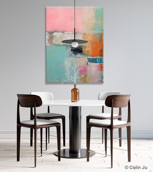 Canvas Paintings for Dining Room, Oversized Modern Wall Art, Acrylic Painting on Canvas, Contemporary Paintings, Original Abstract Paintings-Silvia Home Craft