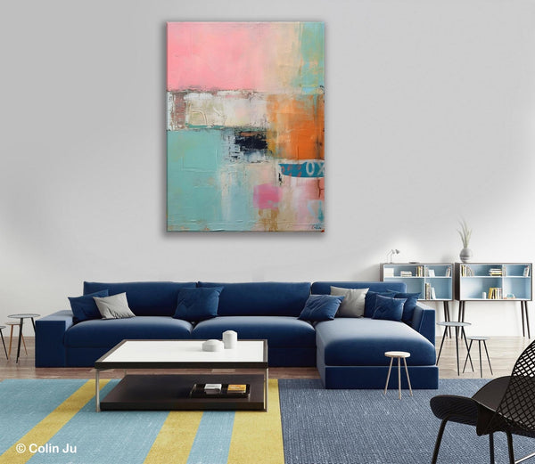 Canvas Paintings for Dining Room, Oversized Modern Wall Art, Acrylic Painting on Canvas, Contemporary Paintings, Original Abstract Paintings-Silvia Home Craft