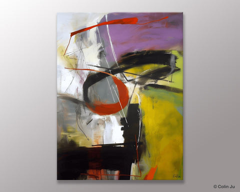Large Original Artwork, Contemporary Acrylic Painting on Canvas, Large Wall Art Paintings for Living Room, Modern Canvas Art Paintings-Silvia Home Craft