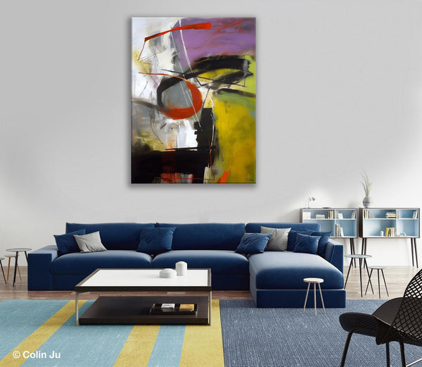 Large Original Artwork, Contemporary Acrylic Painting on Canvas, Large Wall Art Paintings for Living Room, Modern Canvas Art Paintings-Silvia Home Craft