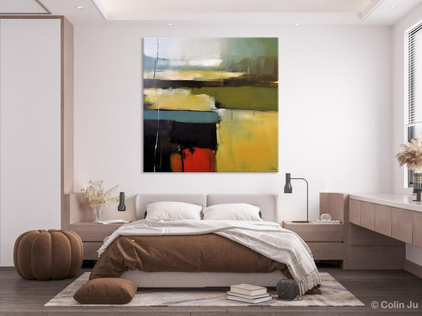Large Abstract Painting for Bedroom, Original Modern Wall Art Paintings, Modern Acrylic Paintings, Huge Contemporary Canvas Paintings-Silvia Home Craft