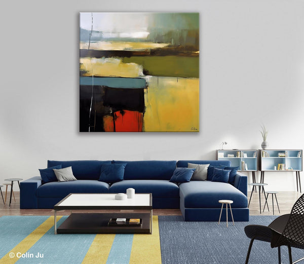 Large Abstract Painting for Bedroom, Original Modern Wall Art Paintings, Modern Acrylic Paintings, Huge Contemporary Canvas Paintings-Silvia Home Craft