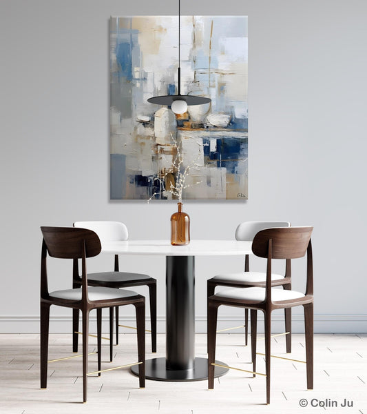 Oversized Contemporary Acrylic Paintings, Modern Abstract Paintings, Original Canvas Wall Art, Extra Large Canvas Painting for Living Room-Silvia Home Craft
