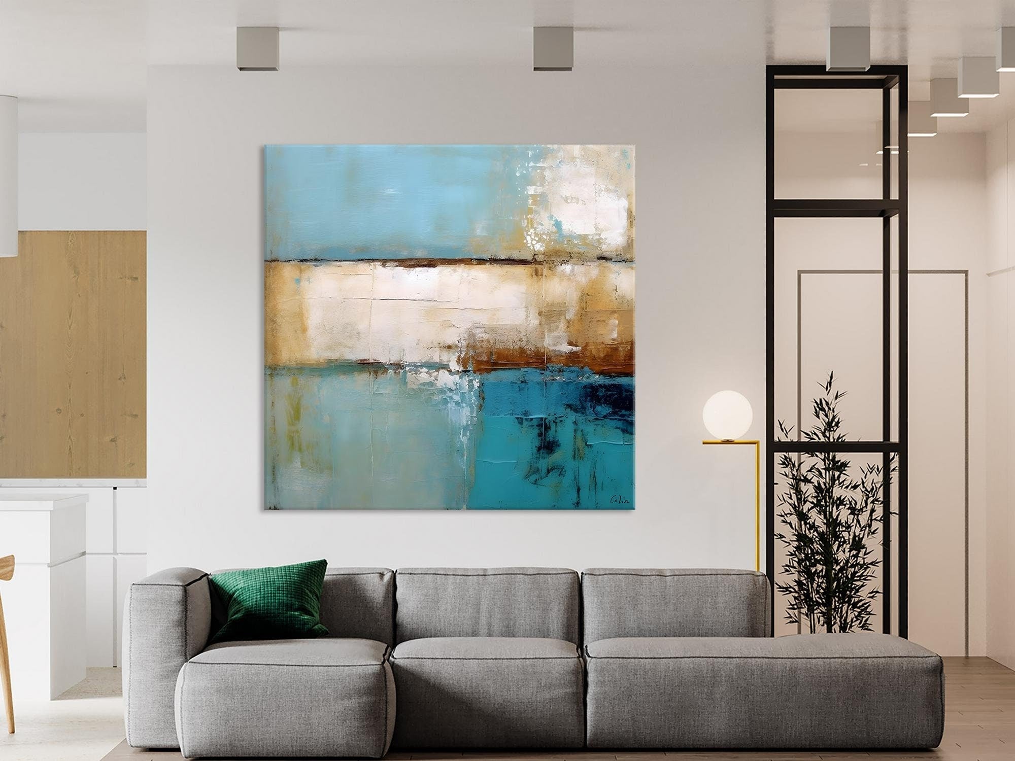 Contemporary Canvas Art, Modern Acrylic Artwork, Hand Painted Canvas Art, Original Abstract Wall Art, Extra Large Abstract Painting for Sale-Silvia Home Craft