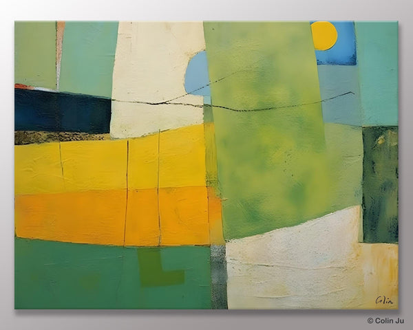 Original Canvas Artwork, Large Wall Art Painting for Dining Room, Contemporary Acrylic Painting on Canvas, Modern Abstract Wall Paintings-Silvia Home Craft