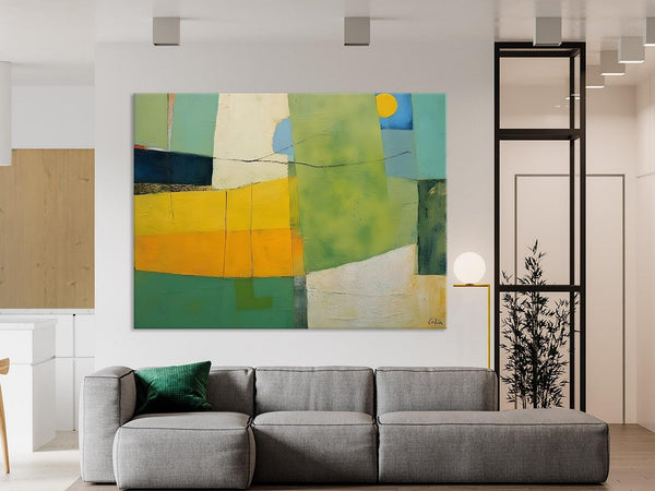 Original Canvas Artwork, Large Wall Art Painting for Dining Room, Contemporary Acrylic Painting on Canvas, Modern Abstract Wall Paintings-Silvia Home Craft
