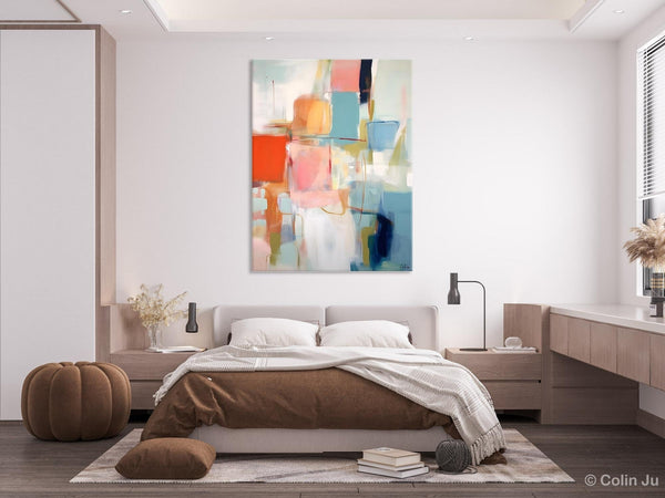 Hand Painted Canvas Art, Original Artowrk, Abstract Wall Paintings, Extra Large Paintings for Dining Room, Contemporary Wall Art Paintings-Silvia Home Craft