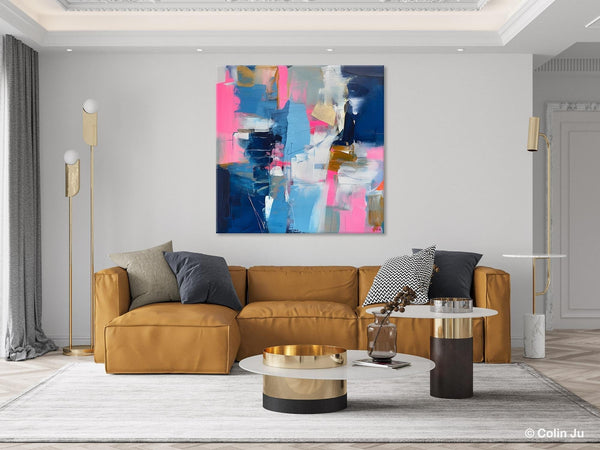 Canvas Art, Original Modern Wall Art, Modern Acrylic Artwork, Modern Canvas Paintings, Contemporary Large Abstract Painting for Dining Room-Silvia Home Craft