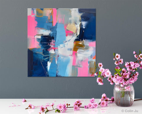 Canvas Art, Original Modern Wall Art, Modern Acrylic Artwork, Modern Canvas Paintings, Contemporary Large Abstract Painting for Dining Room-Silvia Home Craft