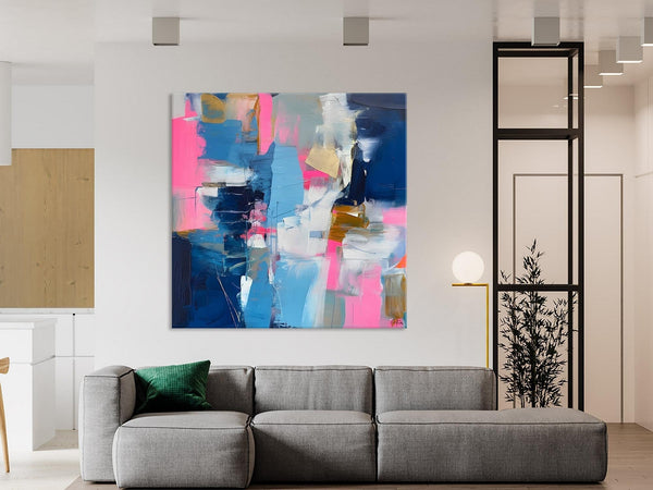 Canvas Art, Original Modern Wall Art, Modern Acrylic Artwork, Modern Canvas Paintings, Contemporary Large Abstract Painting for Dining Room-Silvia Home Craft